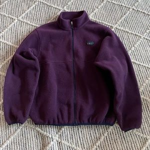 L.L bean purple/wine polar fleece